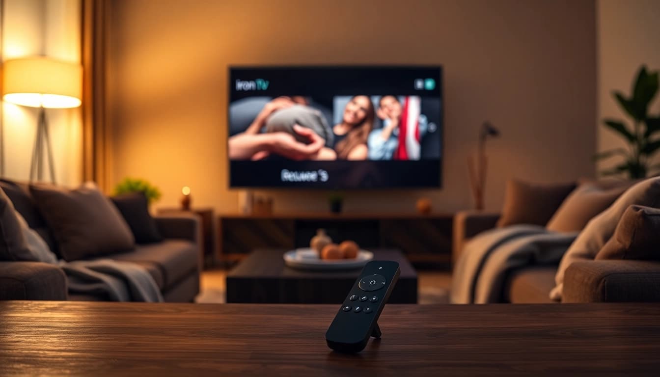 Stream live content with the innovative iron tv pro streaming device setup.