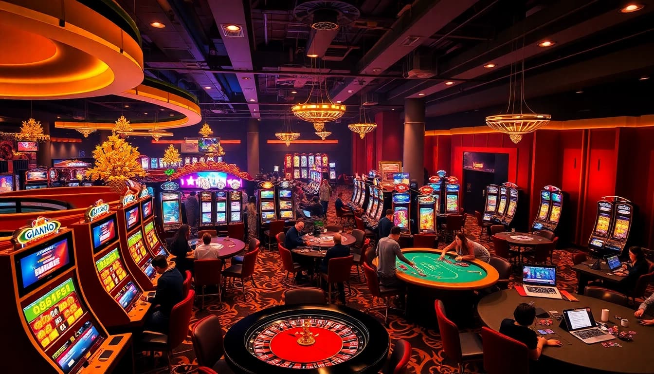 Experience thrilling gambling at https://nhacaiuytin.place/ with vibrant casino tables, engaging players, and lively atmosphere.