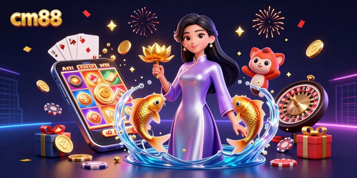 Experience vibrant action at cm88 with energetic casino elements and stunning 3D characters.