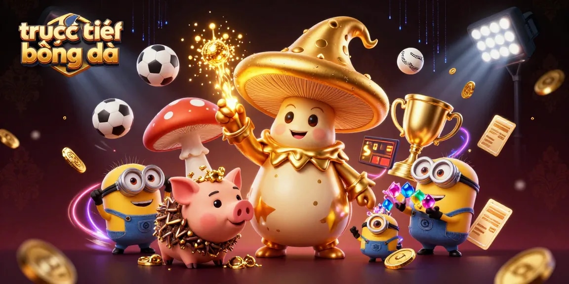 Experience trực tiếp bóng đá excitement with magical casino elements and vibrant sports action.