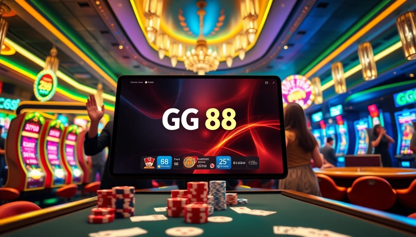 Experience the thrill of online gambling at GG 88 with a vibrant casino scene.