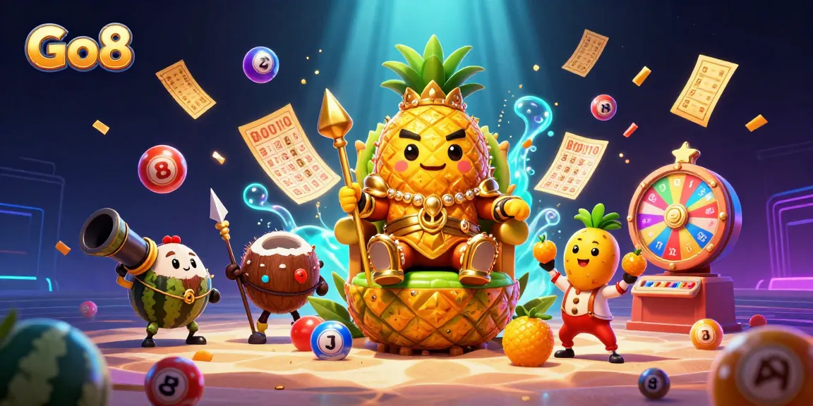 Engage in festive gameplay with Go8's vibrant casino atmosphere and golden jackpot chances.