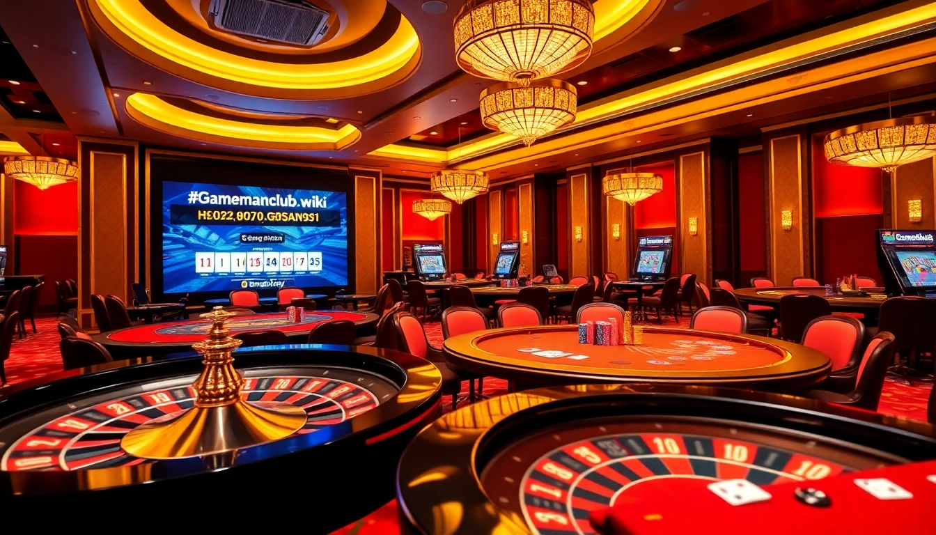 Experience the excitement of gambling at https://gamemanclub.wiki with vibrant casino tables and luxury decor.