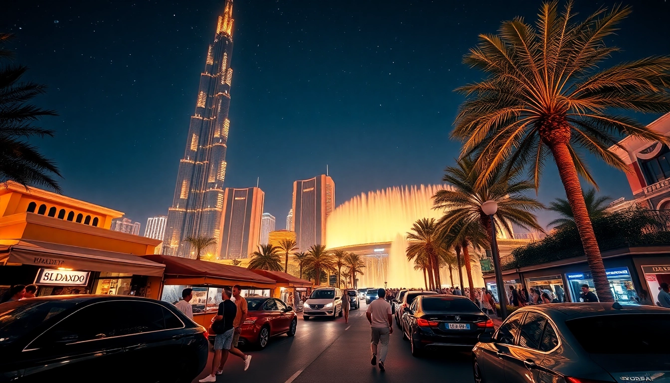 Experience the stunning skyline of Dubai at night while planning your Travel to Dubai adventure.