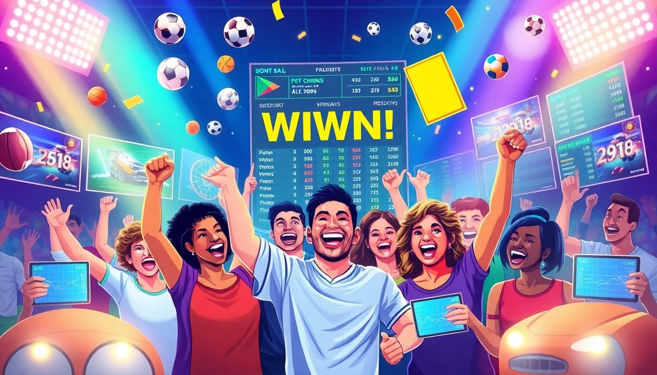 Celebrate with the lively betting crowd at fb88nn.com, showcasing excitement in sports betting.