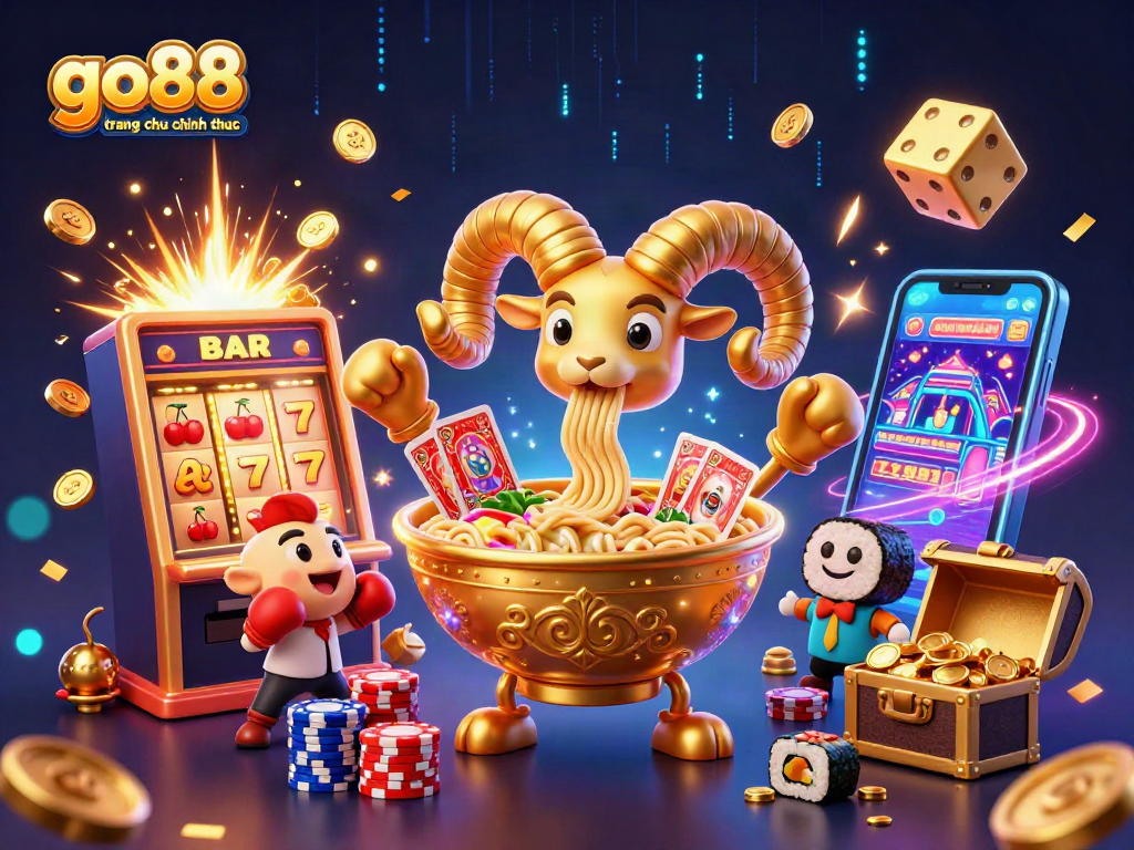 Experience the excitement of go88 trang chu chinh thuc in a vibrant casino scene with dynamic game elements.