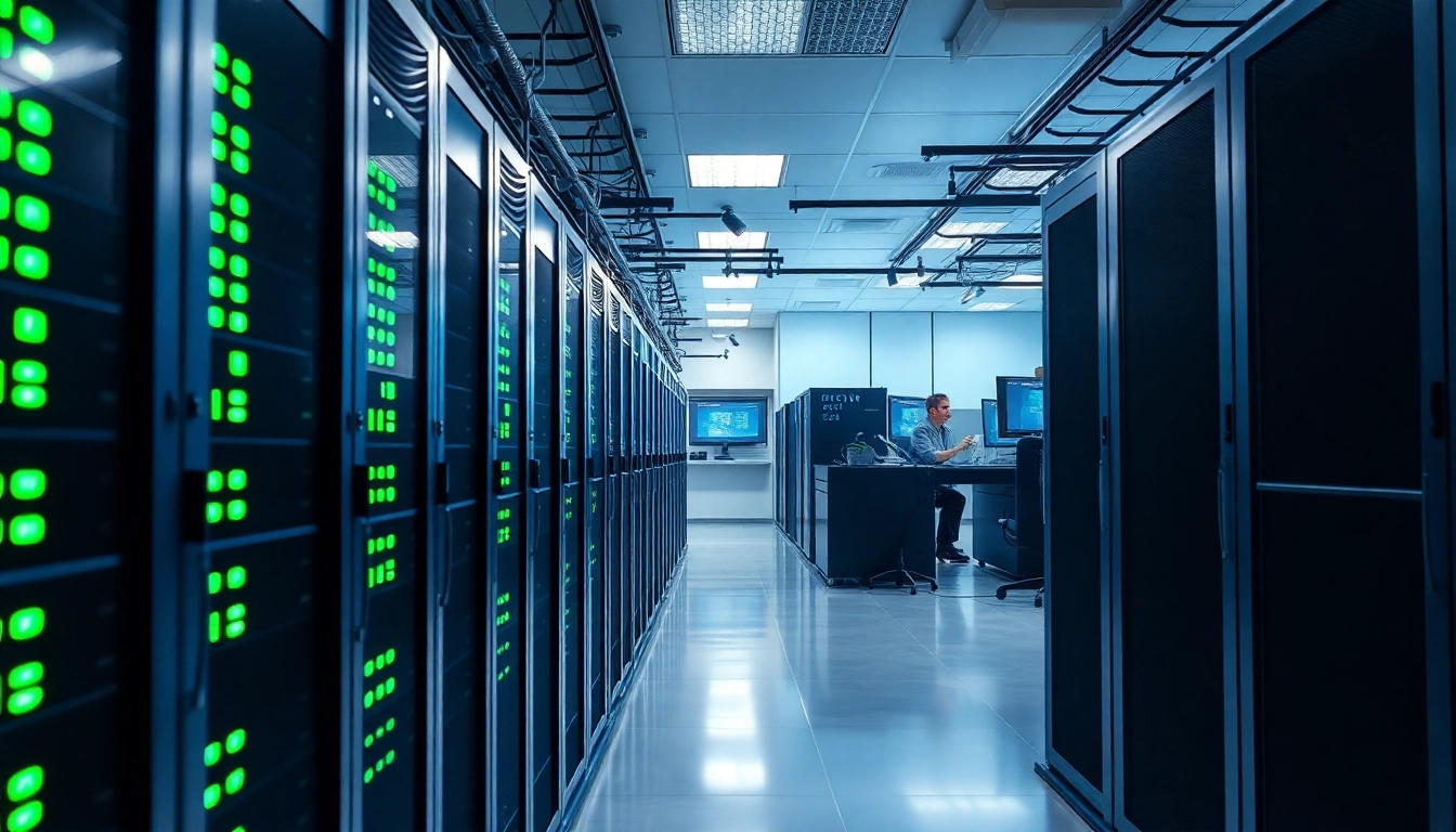 Exploring cheap colocation options in a modern data center with active server rows and expert technicians.