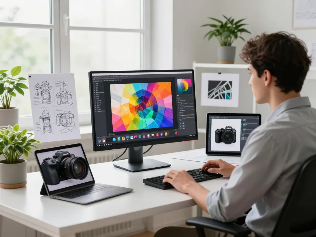 Transform images into prompts using image to prompt ai tools in a modern workspace.