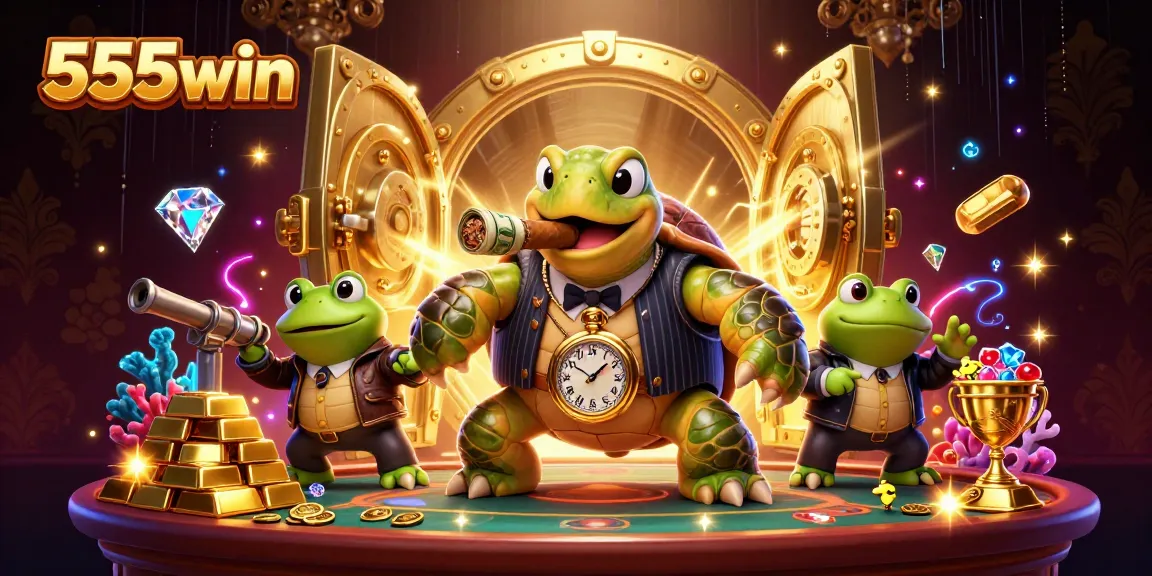 Engage with 555win's vibrant underwater casino adventure featuring lively characters and treasure
