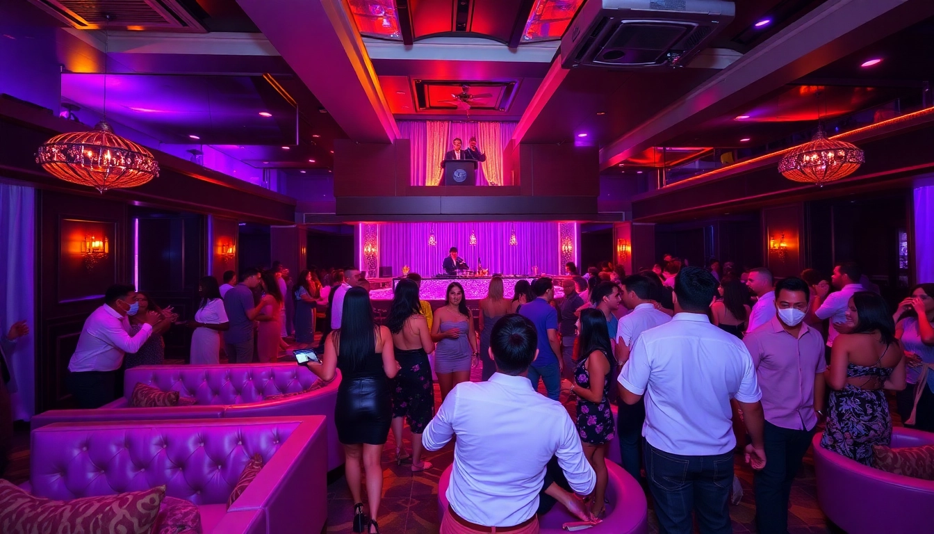 Night club sxm atmosphere at Club Noir with vibrant lights and patrons enjoying an unforgettable night out.