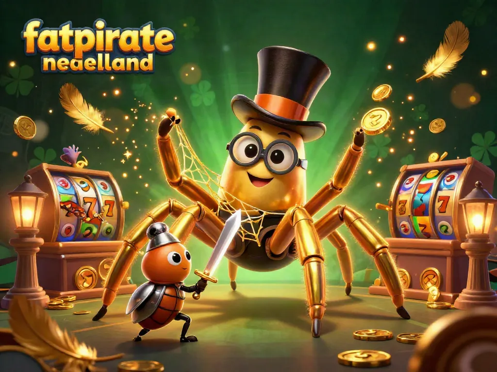 Engage in thrilling gameplay at fatpirate nederland with gold coins and exciting slots in a vivid scene.