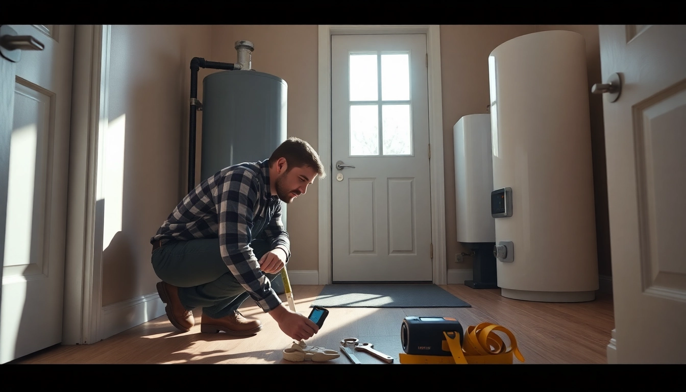 Expert plumber conducting Plumbing Leak Detection with advanced tools in a modern home.