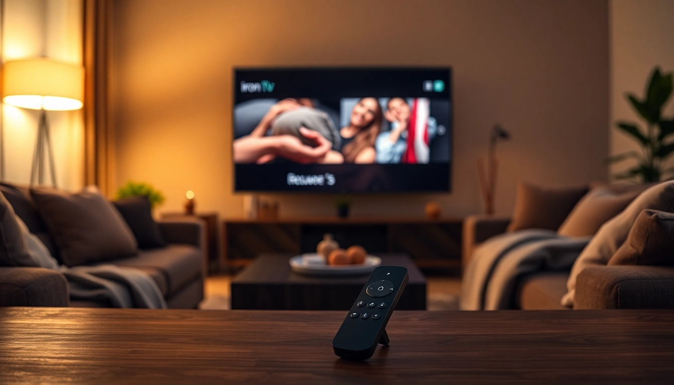 Stream live content with the innovative iron tv pro streaming device setup.
