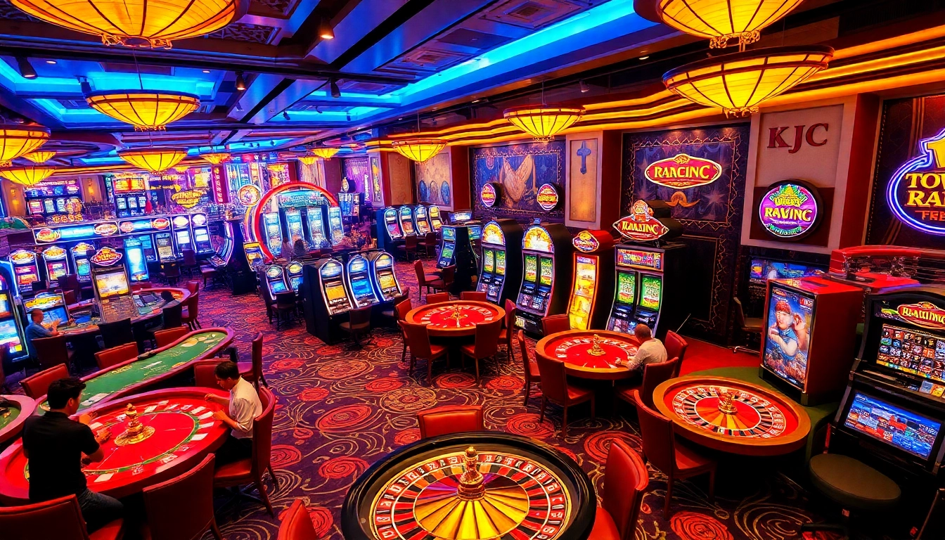 Vibrant casino scene showcasing KJC AC 2’s thrilling gaming experience.