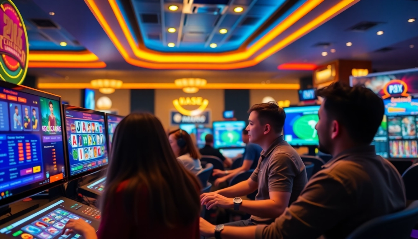 Exciting online gambling experience at Nhà cái RR88 with players at virtual casino games.