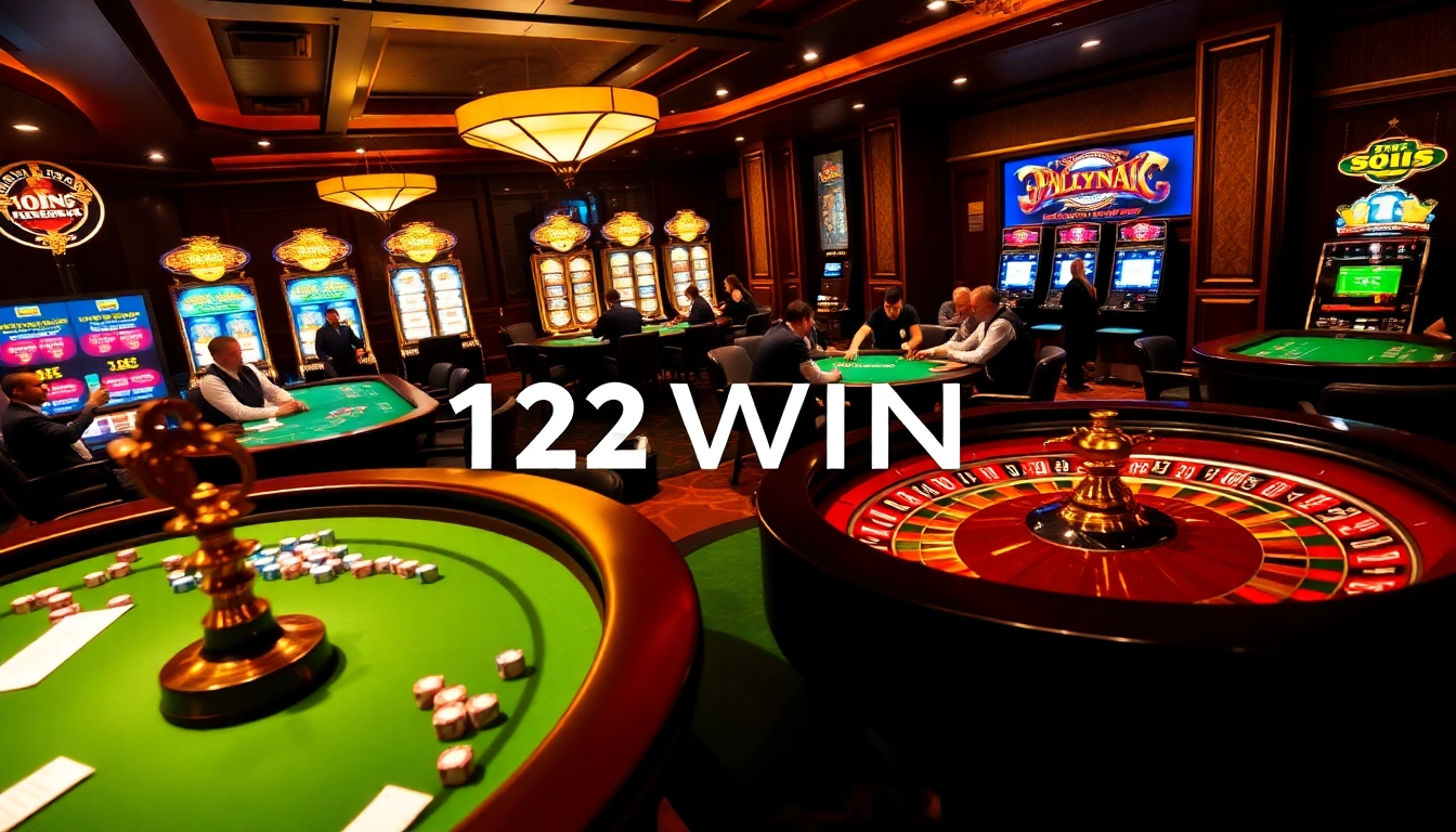 Experience thrilling gameplay at 123WIN casino with vibrant tables and action-packed betting.