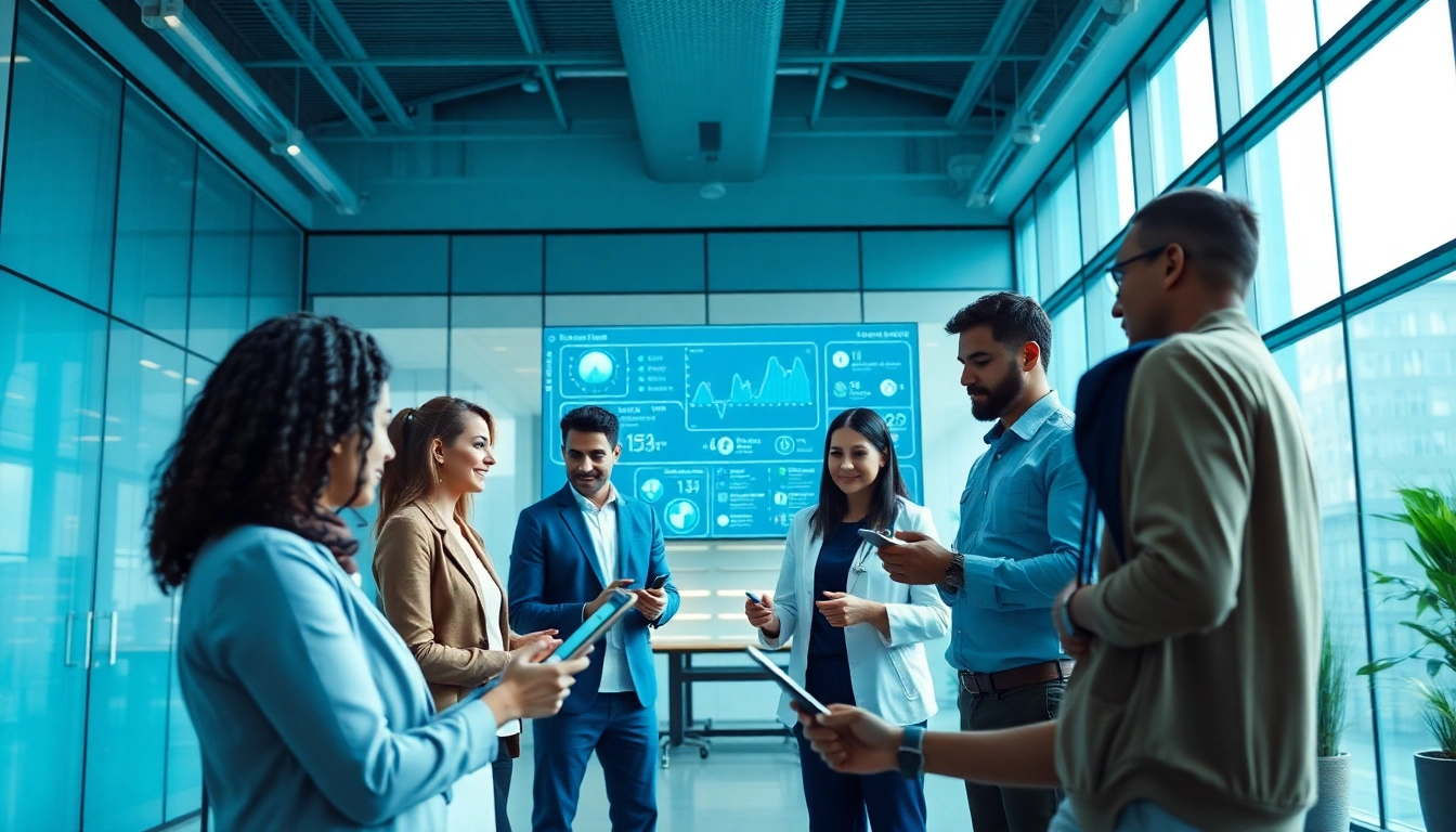 Innovative collaboration at lifepp.click's modern health tech office.