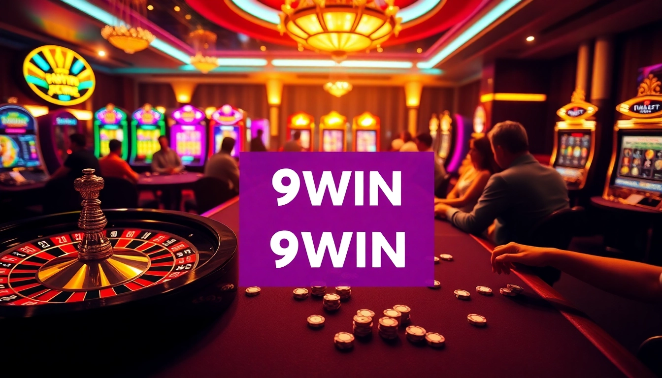 Experience the thrill of 9WIN with high-stakes poker action and vibrant casino ambiance.