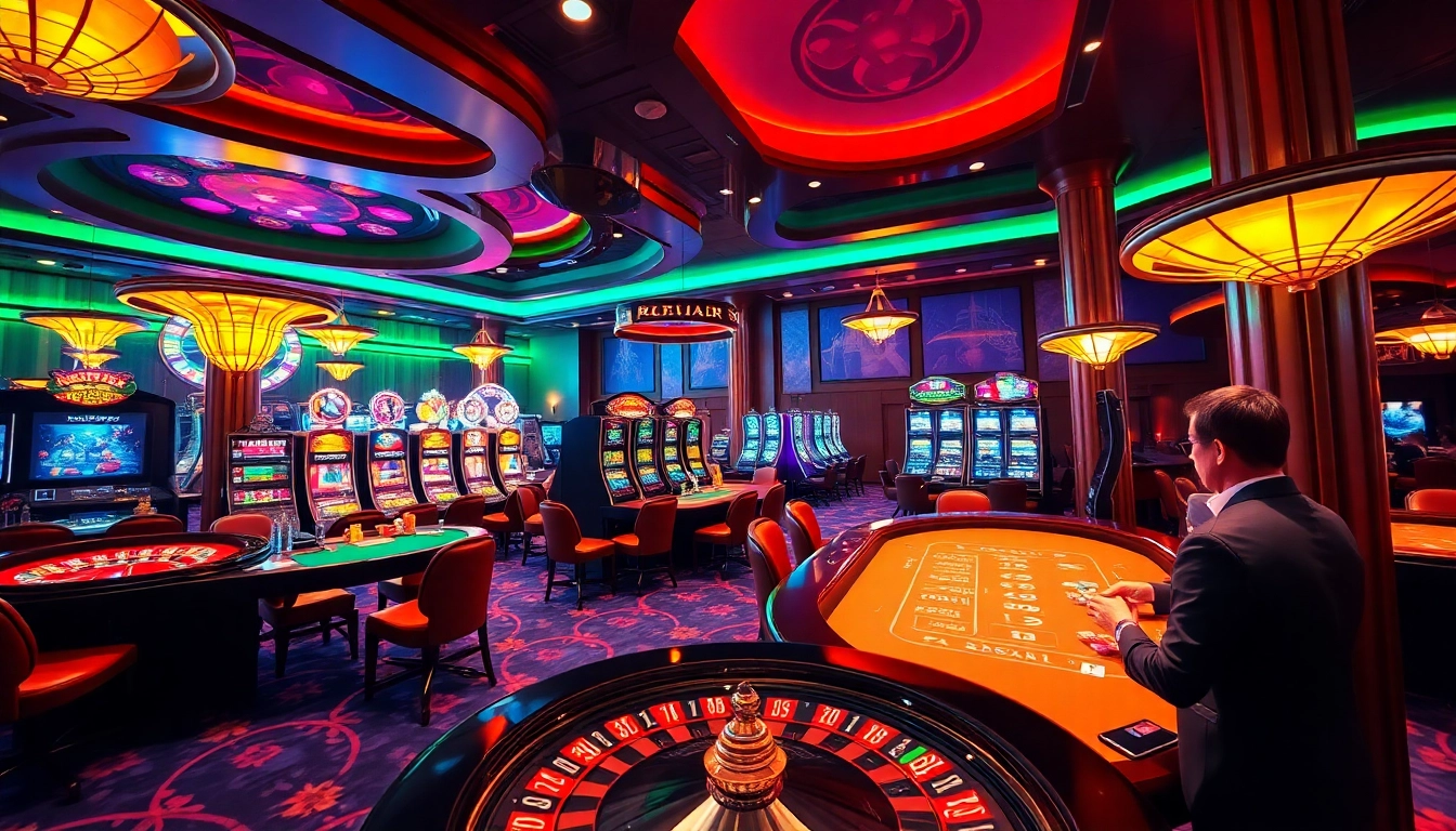 Experience exciting gaming at i9bet2h.club with poker tables and slot machines.