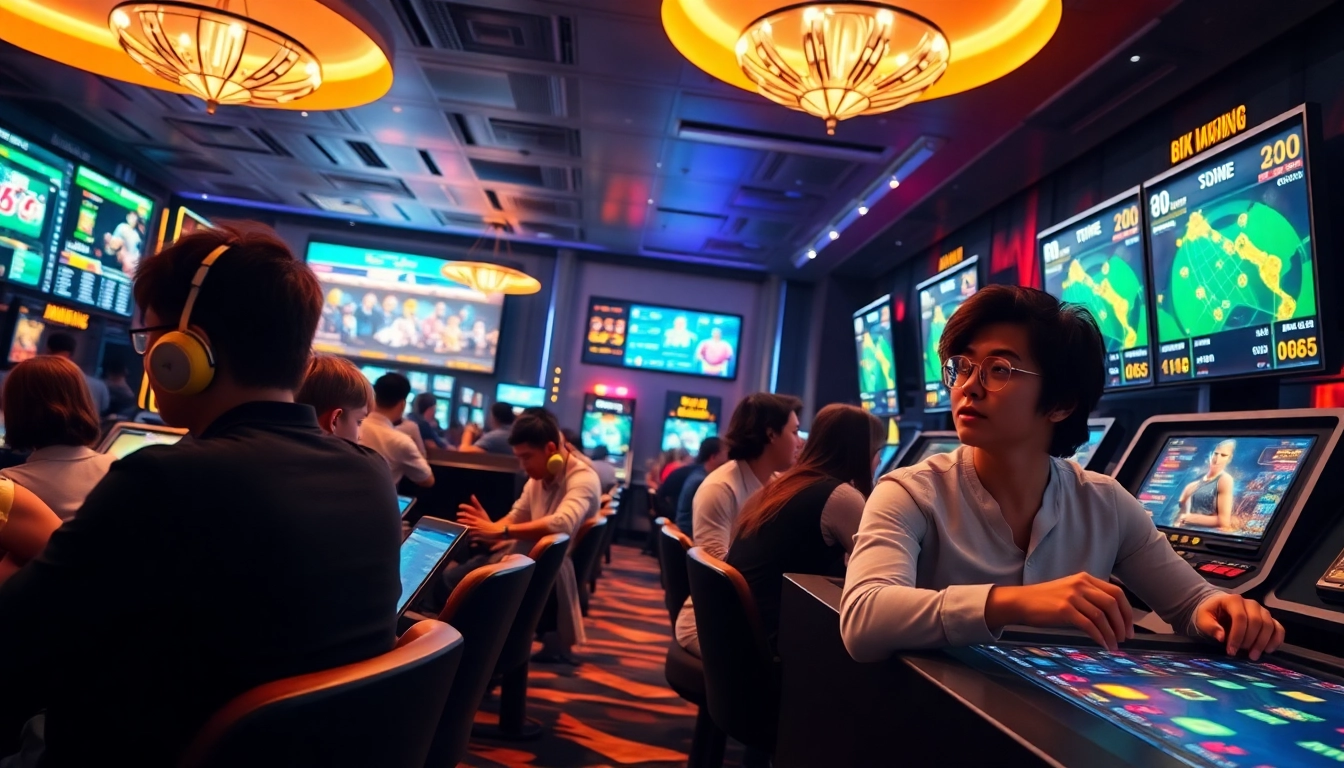 Players engaging in thrilling games at New88's vibrant online gambling platform.