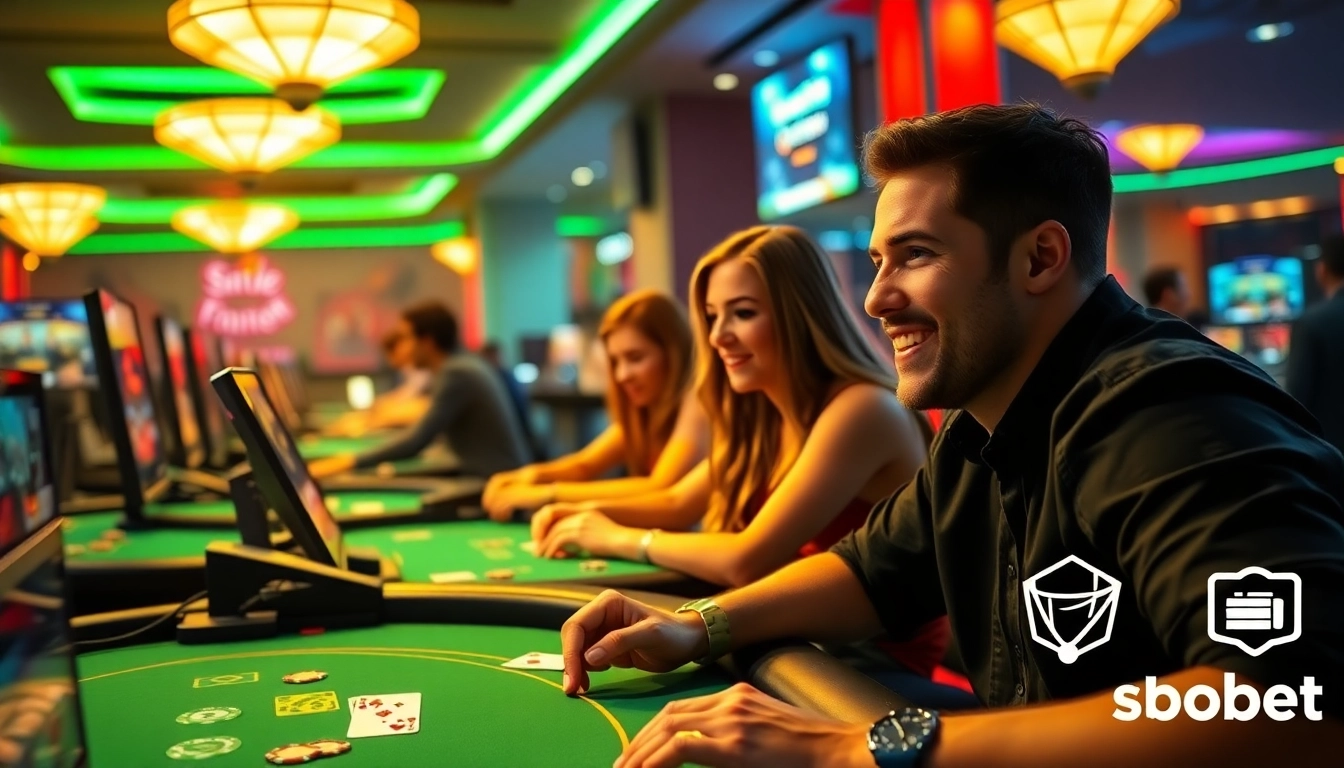 Exciting online poker game scene on sbobet.dance with vibrant colors and engaged players.
