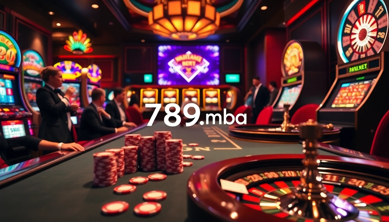 Players engaging at a vibrant casino table at 789f.mba, showcasing luxury and excitement in gambling.