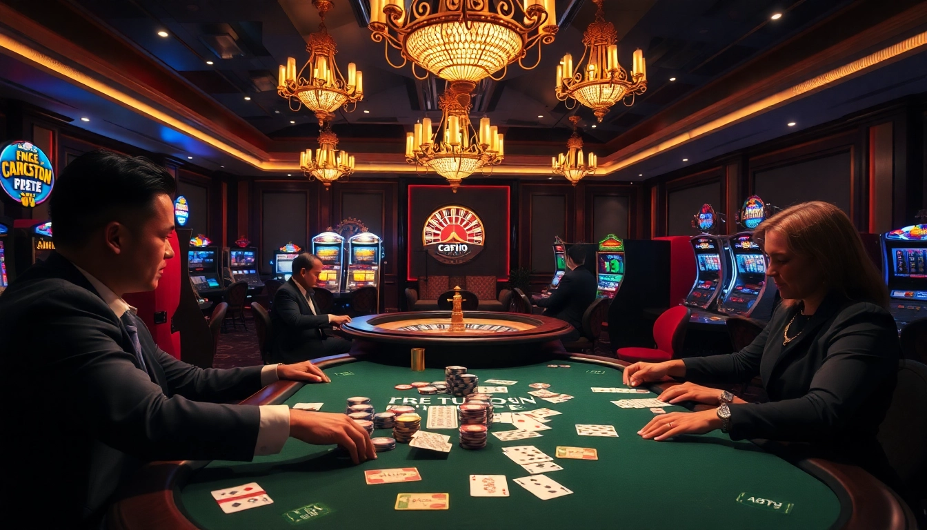 Experience the thrill of the casino with nhà cái 789club at a vibrant poker table.