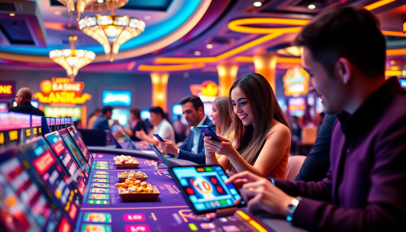 Exciting online gambling scene showcasing tk88win.live, with players enjoying casino games and sports betting.