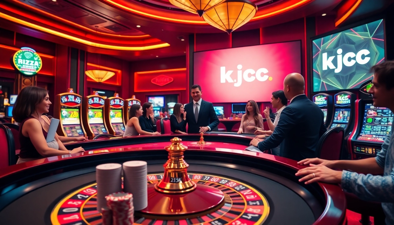 Experience luxury gaming at kjc.pizza with professional dealers and vibrant casino tables.