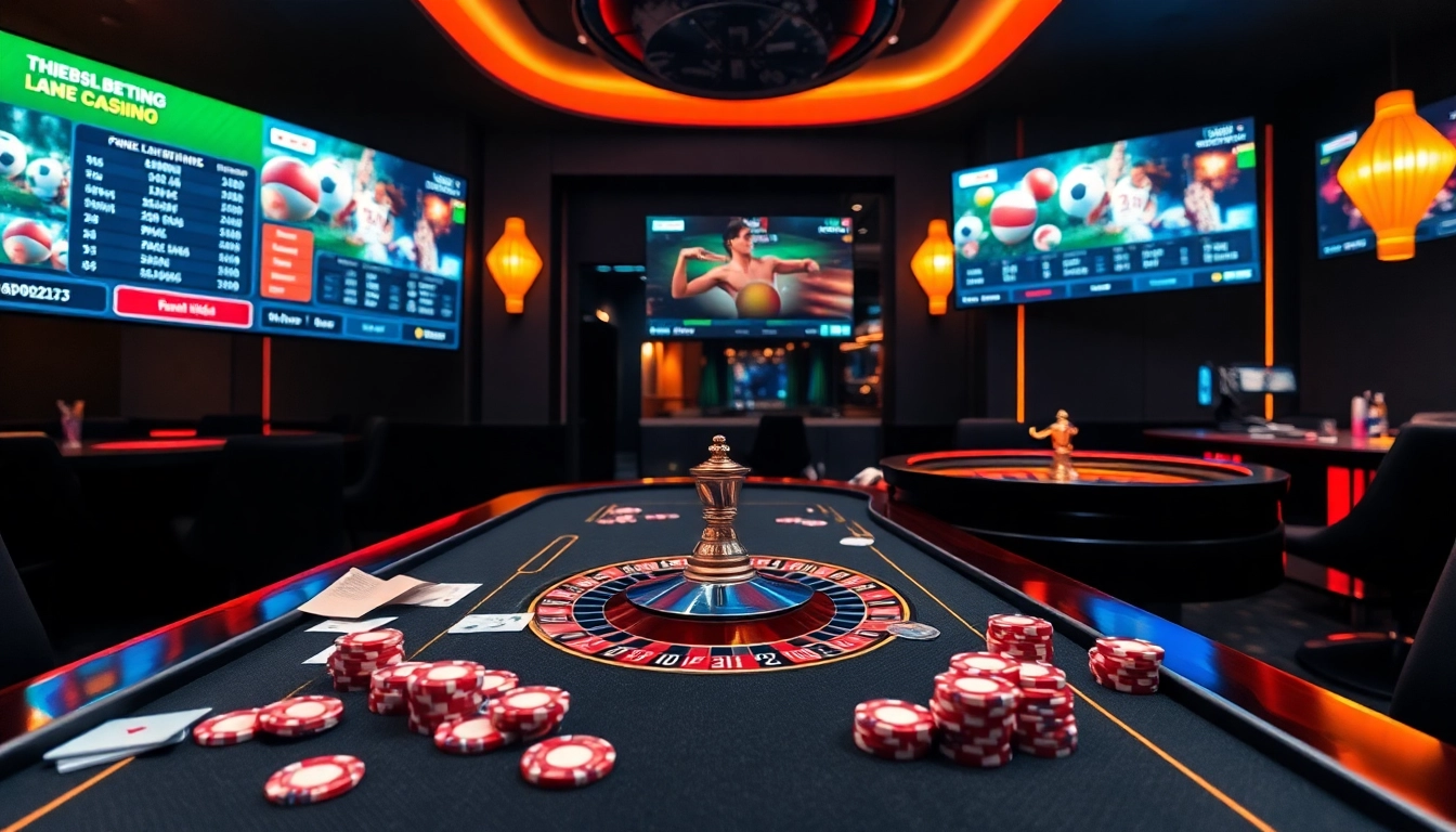 Exciting Thể Thao PG88 sports betting scene with vibrant betting slips and dynamic casino interface.