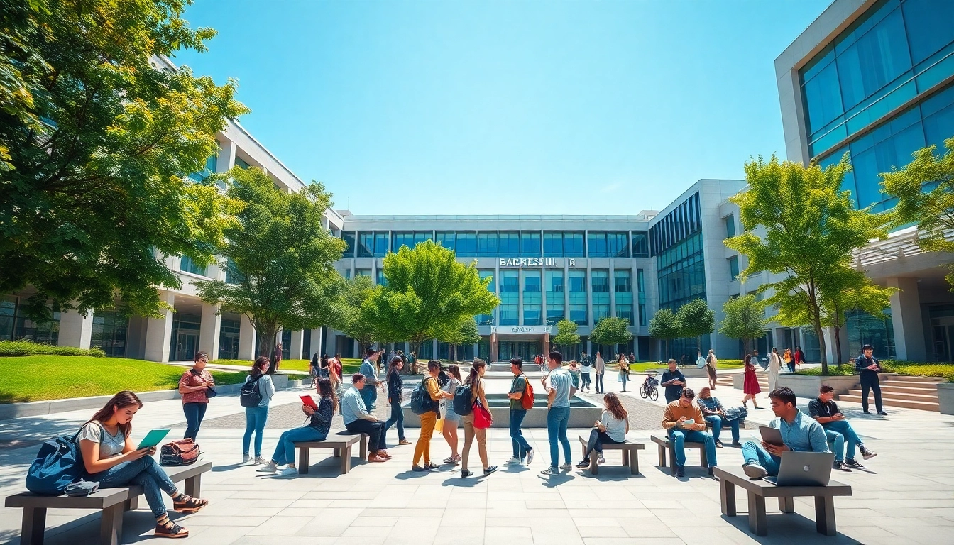 Students engaging on campus, highlighting the opportunity to bahcesehir university apply.