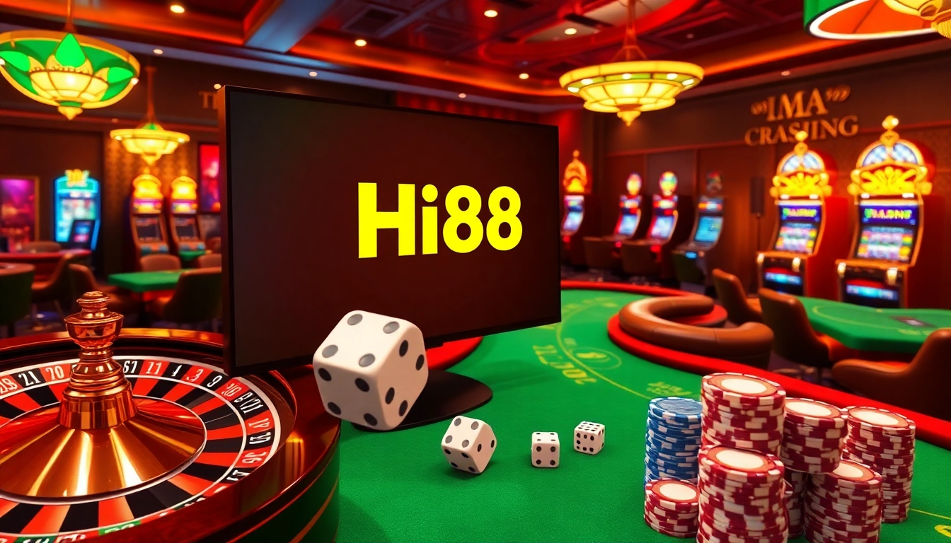 Experience the thrill of gambling with Hi88 at luxurious online casino tables.