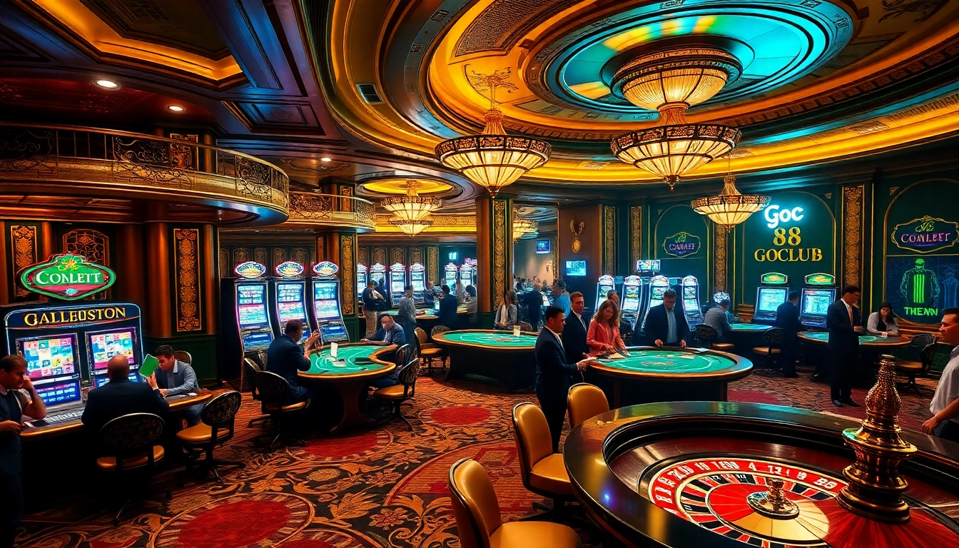 Experience the excitement at go 88 club with vibrant slot machines and lively poker tables.